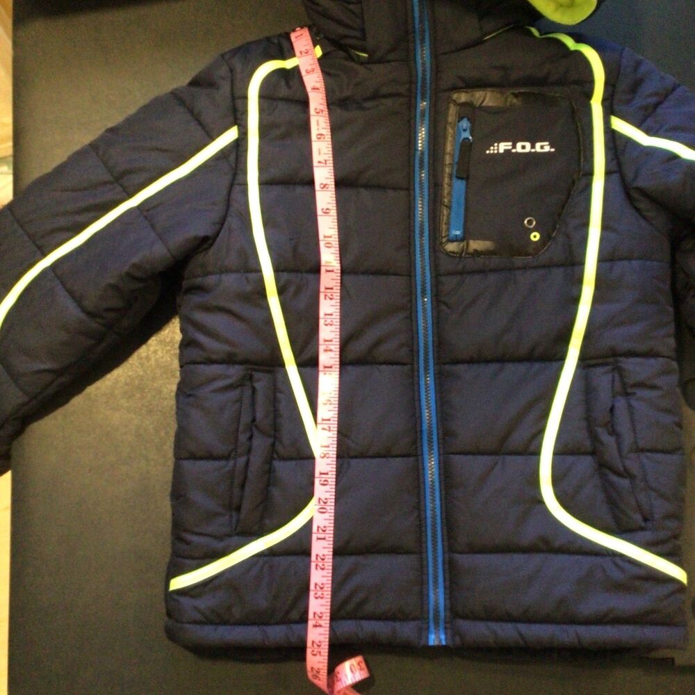 KIDS PUFFER JACKET COAT F.O.G. BY LONDON FOG Large 14/16  lightweight outer READ - Picture 10 of 15